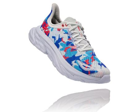 Hoka One One Clifton Edge Geometric - Tenis Mulher Azuis / Azuis Floral | PT-kBNRmbt